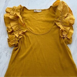 Ulla Johnson yellow knit tank top